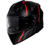 IXS 217 2.0, casco integral XS male Mate Negro/Gris/Rojo