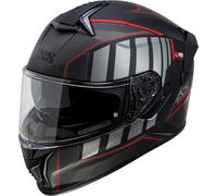 IXS 422 FG 2.1, casco integral M male Mate Negro/Gris/Rojo
