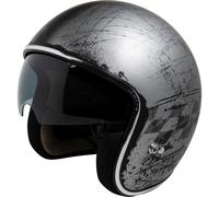 IXS 77 2.5 Casco Jet, negro-plata, tamaño XS para Hombres