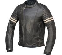 IXS Andy Chaqueta de cuero de la motocicleta, negro, tamaño 60 para Hombres