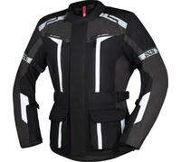 IXS Evans-ST 2.0 Chaqueta textil impermeable para motocicleta touring, negro-gris-blanco, tamaño 2XL para Hombres