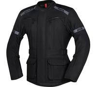 IXS Evans-ST 2.0 Chaqueta textil impermeable para motocicleta touring, negro, Talla XS