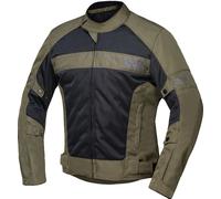 IXS Evo-Air Chaqueta textil de motocicleta, negro-verde, tamaño L para Hombres