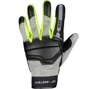IXS Evo-Air Guantes de moto, negro-gris-amarillo, tamaño S para Hombres