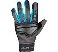 IXS Evo-Air Guantes de motocicleta para damas, negro-azul, tamaño S para Mujer