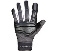 IXS Evo-Air Guantes de motocicleta para damas, Negro/Gris/Blanco, Talla L
