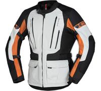 IXS Lennik-ST, chaqueta textil impermeable XXL male Negro/Gris Claro/Naranja