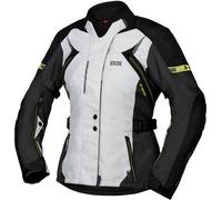 IXS Liz-ST, chaqueta textil impermeable mujer L female Gris/Negro/Amarillo