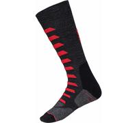 IXS Merino 365 Calcetines, negro-gris-rojo, tamaño 39 40 41 para Mujer