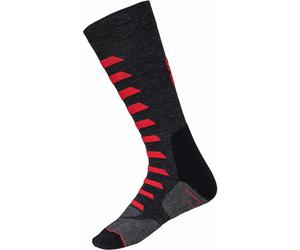 IXS Merino 365 Calcetines, negro-gris-rojo, tamaño 39 40 41 para Mujer