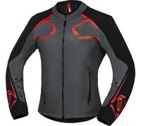 IXS Moto Dynamic Chaqueta textil de motocicleta, gris-rojo, tamaño 2XL para Hombres