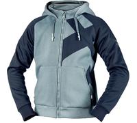 IXS Rapid 1.0 Sudadera con capucha y cremallera para motocicleta, azul/gris, Talla 2XL