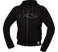 IXS Rapid 1.0 Sudadera con capucha y cremallera para motocicleta, negro, tamaño L para Hombres