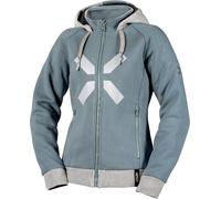 IXS Rapid 1.0 Sudadera con capucha y cremallera para motocicleta para mujer, azul/gris claro, Talla S