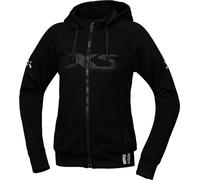 IXS Rapid 1.0 Sudadera con capucha y cremallera para motocicleta para mujer, negro, tamaño XL
