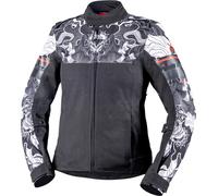 IXS Rapid-STX 2.1 Chaqueta impermeable para motocicletas, negro/gris claro, Talla S