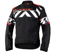 IXS Rapid-STX 2.1 Chaqueta Textil de Motocicleta Impermeable, negro/gris/rojo, Talla 3XL