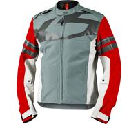 IXS Rapid-STX 2.2 Chaqueta Textil de Motocicleta Impermeable, Gris/azul/rojo, Talla S