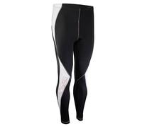 IXS Rino Pantalones de compresión, Negro/Blanco, Talla XL