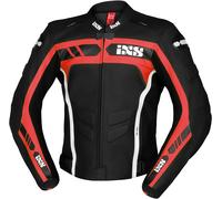 IXS RS-600 1.0, chaqueta de cuero 60 male Negro/Rojo/Blanco