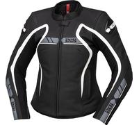 IXS RS-600 1.0, chaqueta de cuero mujer 36 female Negro/Gris/Blanco
