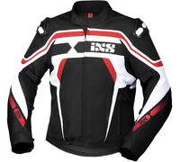 IXS RS-700-ST, chaqueta textil impermeable L male Negro/Blanco/Rojo