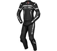 IXS Sport RS-700 2.0 Traje de cuero de moto de dos piezas, Negro/Gris/Blanco, Talla 50