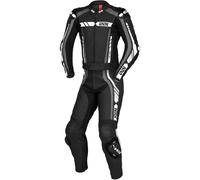 IXS Sport RS-800 1.0 Traje de cuero de motocicleta de dos piezas, Negro/Gris/Blanco, Talla Short 265