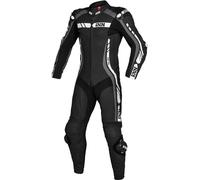 IXS Sport RS-800 1.0 Traje de cuero de una pieza de la motocicleta, negro-gris-blanco, tamaño 48 para Hombres