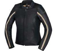 IXS Stripe Chaqueta de cuero para motocicleta para damas, negro, tamaño 44 para Mujer