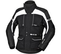 IXS Tour Traveller-ST Chaqueta textil para motocicletas, negro-blanco, tamaño M para Hombres