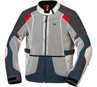 IXS Tourster-Big Air 1.0 Mesh Chaqueta Textil Moto, gris/azul/rojo/arena, Talla 3XL