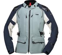 IXS Tourster STX 2.0 Chaqueta impermeable para motocicletas, Azul oscuro/gris, Talla XS