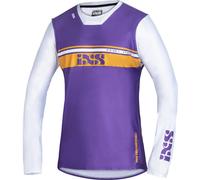 IXS Trigger 2.0 Maillot de Motocross, blanco-lila, tamaño XS para Hombres