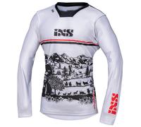 IXS Trigger 3.0 Maillot de motocross, blanco/rojo/negro, Talla XS