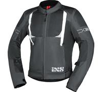 IXS Trigonis-Air, chaqueta textil L male Gris Oscuro/Gris/Blanco