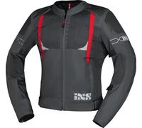 IXS Trigonis-Air, chaqueta textil 4XL male Gris Oscuro/Gris/Rojo