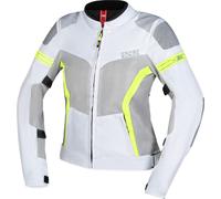 IXS Trigonis-Air Chaqueta textil para motocicletas para damas, gris-amarillo, tamaño M para Mujer