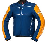 IXS TS-Pro ST+ Chaqueta textil de moto impermeable, azul-naranja, tamaño S para Hombres