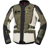 IXS Venture-GTX 1.0 Chaqueta textil de moto impermeable, gris/verde, Talla M