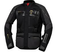 IXS Venture-GTX 1.0 Chaqueta textil de moto impermeable, negro-gris, tamaño 5XL para Hombres