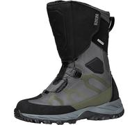 IXS Venture-STX 1.0 Botas de moto impermeables, negro/gris/verde, Talla 44