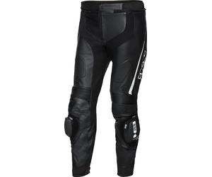 IXS X-Sport LD RS-1000 Pantalones de cuero moto, negro-blanco, tamaño 36 para Hombres