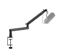 IXTECH Brazo de micrófono giratorio de 360° de perfil bajo, brazo de micrófono ajustable con columna de elevación desmontable y gestión de cables integrada para transmisión y grabación (VIPER)