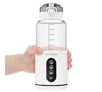 IXTECH Calienta Biberones Portátil Inalámbrico, Calentador de Biberones Portátil Con Carga USB, Calienta Biberones para Leche y Agua Capacidad de 300 ml