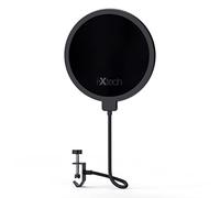IXTECH Filtro antiviento para micrófono Blue Yeti, doble capa, aislamiento acústico, protección contra el viento, estabilización flexible de 360 grados de cuello de cisne