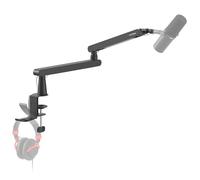 IXTECH Soporte de brazo de micrófono LP Soporte de micrófono de perfil bajo ajustable para Blue Yeti Shure Sm7b Hyperx QuadCast Rode Fifine y At2020 Brazo de micrófono de 360° para juegos, podcasting,