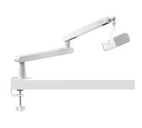 IXTECH Soporte de brazo para micrófono ajustable con rotación de 360°, soporte de micrófono de perfil bajo con brazo de boom para micrófono completamente ajustable y soporte universal para