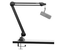 IXTECH Soporte de Brazo para Micrófono, Ajustable y Resistente con Bridas para Cables, Montaje en Escritorio para Juegos, Transmisión, Podcasting (Grande)