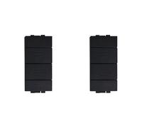 IXTRIMA Botón interruptor 2P 10 A persianas color negro compatible con Bticino Living International/Light